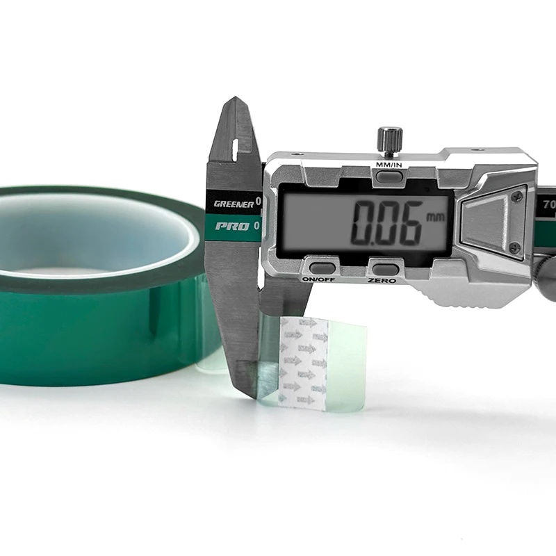 

66m/Roll Green PET Film Tape 3-200mm High Temp Resistant for PCB SMT Solder Plating Shield Insulation Protection Electronic Work