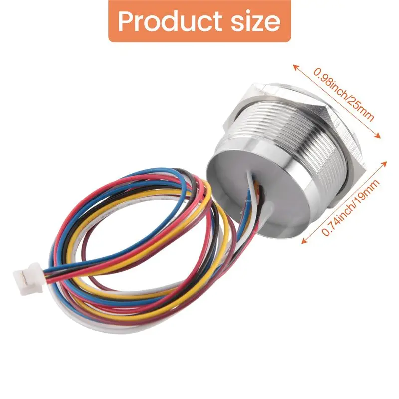 Picture 7: A04G-R503 Circular Round RGB Ring Indicator LED Control DC3.3V MX1.0-6Pin Capacitive Fingerprint Module Sensor Scanner