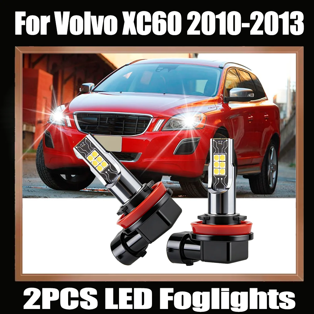 

2PCS 3000K Yellow LED Car Fog Light Bulbs Canbus No error 90W High Power Super Bright 12V Plug and Play For Volvo XC60 2010-2013