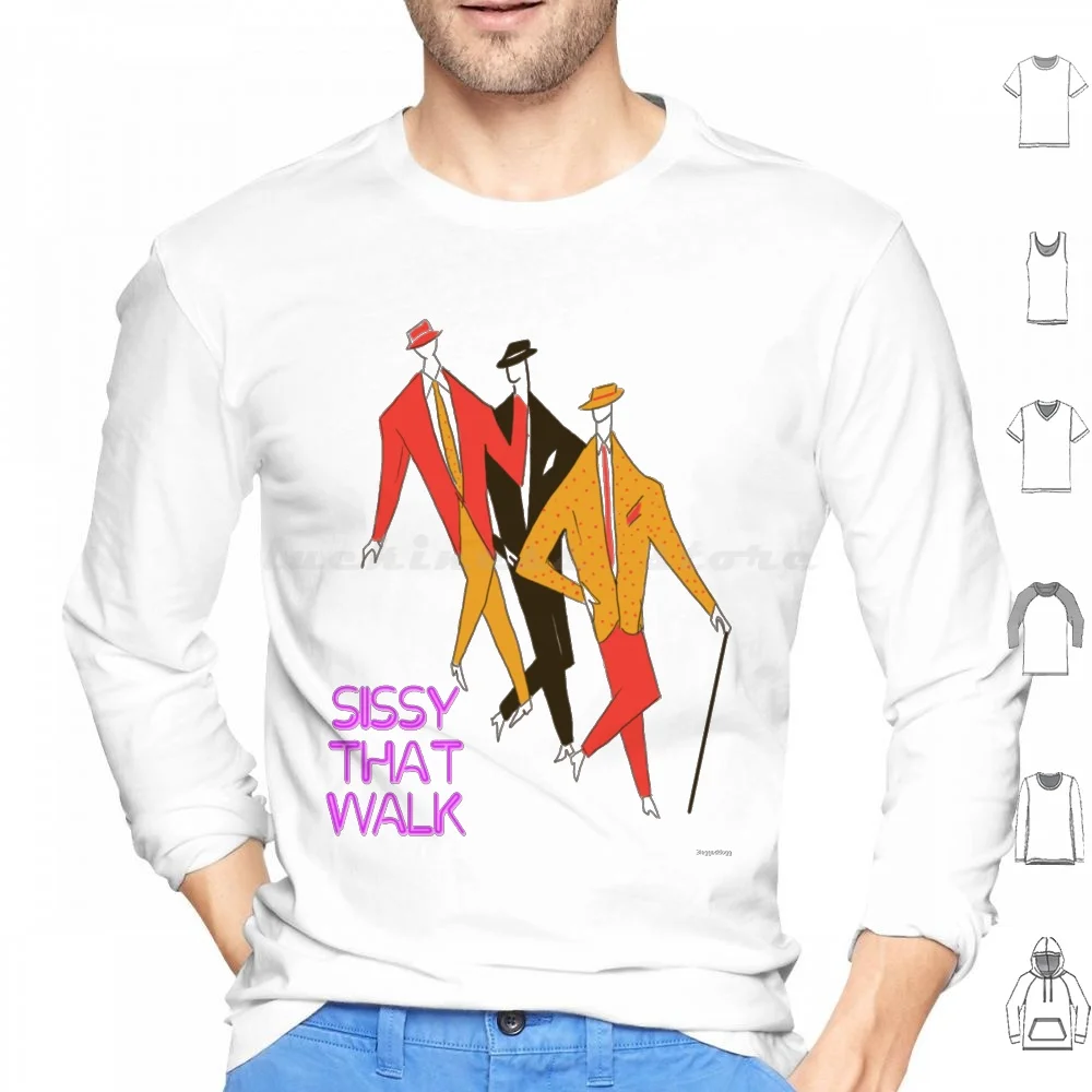 Sissy That Walk Hoodie Cotton Long Sleeve Sissy That Walk Retro Vintage Sissy That Walk Neon Sissy That Walk Boys In Suits