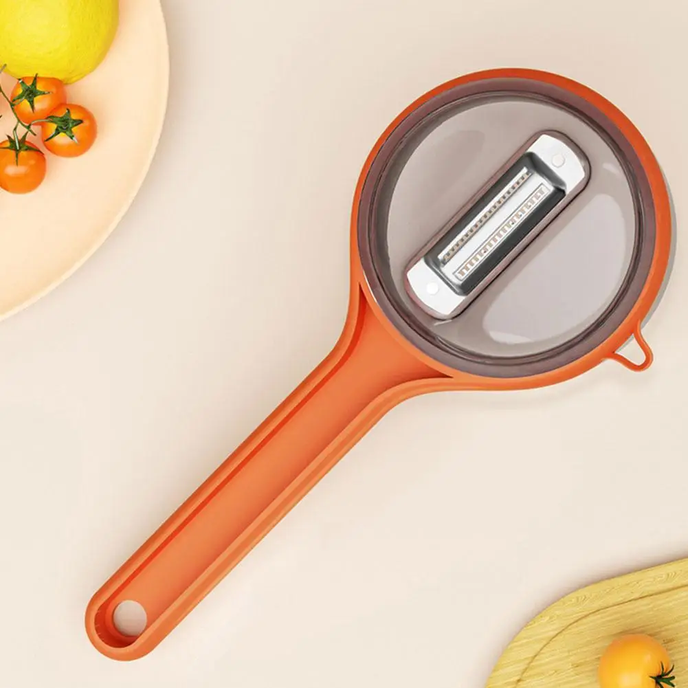 Pelador multifuncional con caja de almacenamiento, pelador Manual de frutas y verduras, mango antideslizante, accesorios de cocina para el hogar