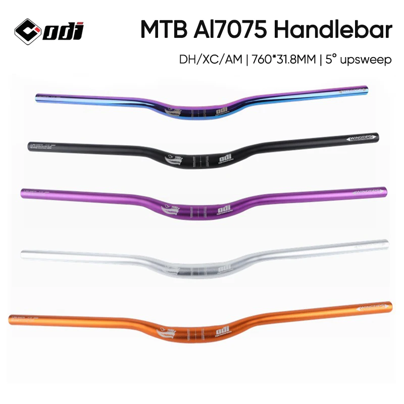 ODI MTB Handlebar DH XC Mountain Bike Handle Bar 7075 Aluminum Alloy 760mm Bicycle Handlebar Pro AM MTB Racing Bicycle Parts