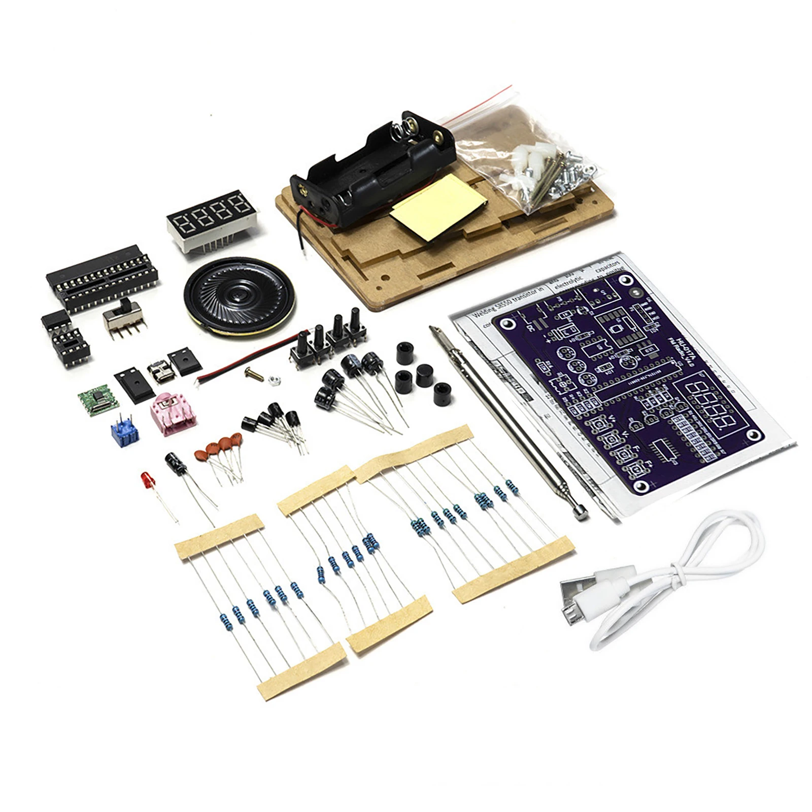 1PC DIY FM Radio Kit 87-108MHz TDA2822 Amplifier Electronic Soldering Project Practice Learning Module