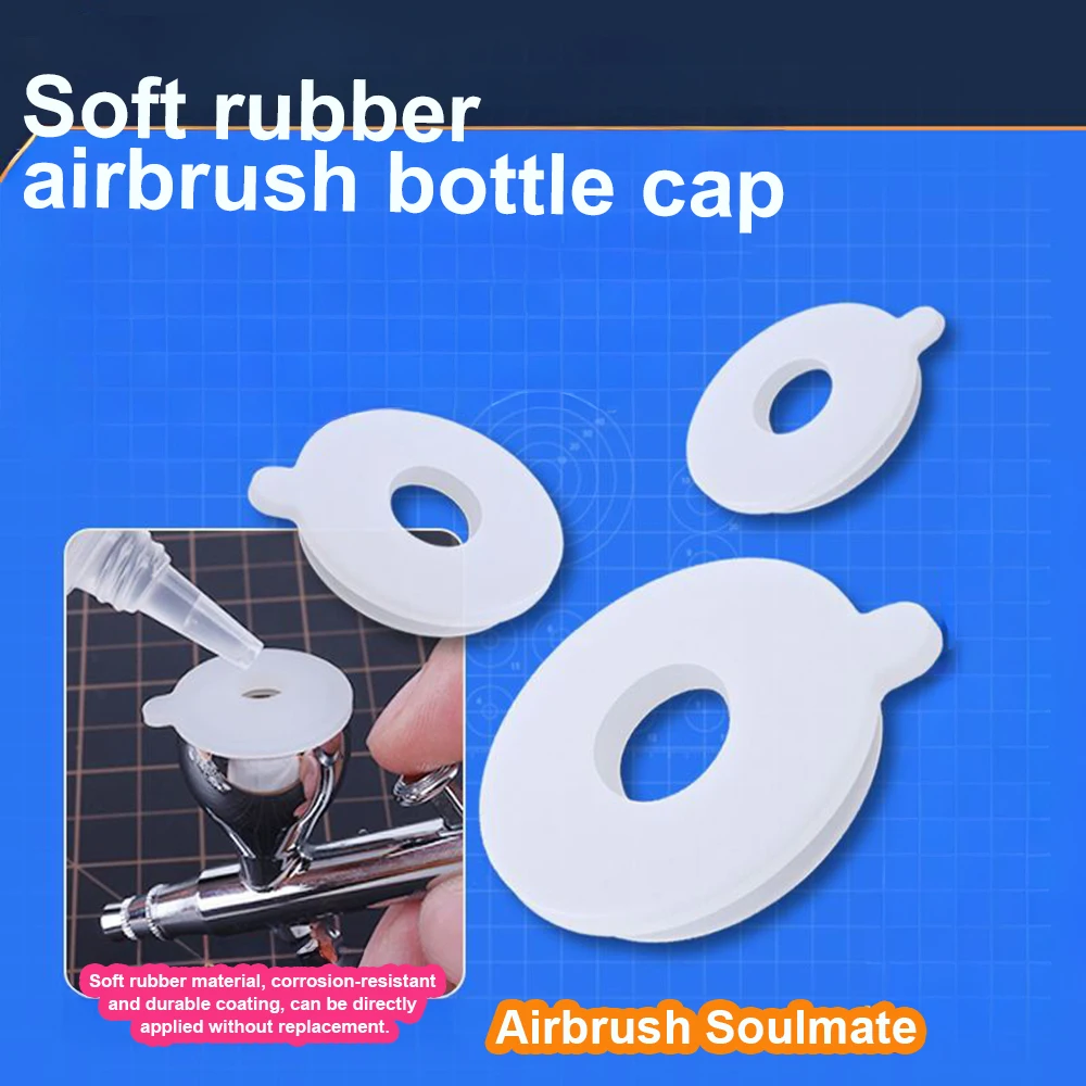 

Spray Gun Cup Upper Cap Soft Rubber Cover For S130/KP45/PS289 Airbrush Paint Cup Cap