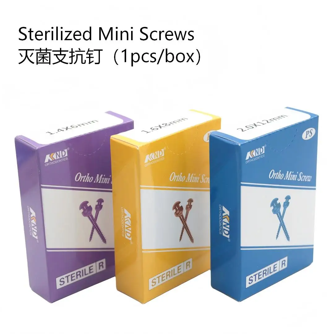 

1Pc/Box Dental Mini Screw Implants Sterilized Orthodontic Titanium Alloy Screw（DenHrrs Dental Store）
