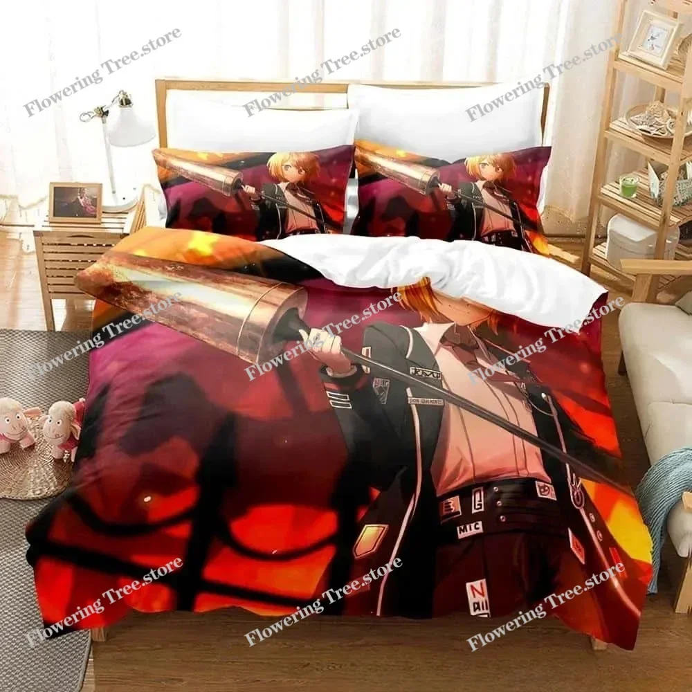 

Fashion 3D Print Game Limbus Company Bedding Set Cartoon Anime three-piece set Adult Kid Bedroom Duvet cover Sets Home Textiles