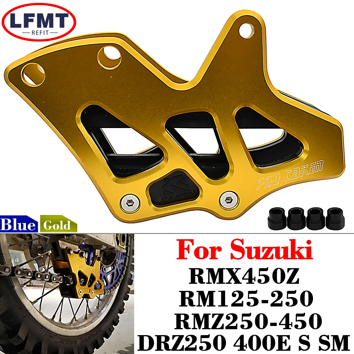 

Motorcycle CNC Chain Guide Guard Protection For Suzuki RM 250 Z250 Z450 Z450Z Z400SM RM125 RM250 RMZ250 RMZ450 RMZ450Z DRZ400SM