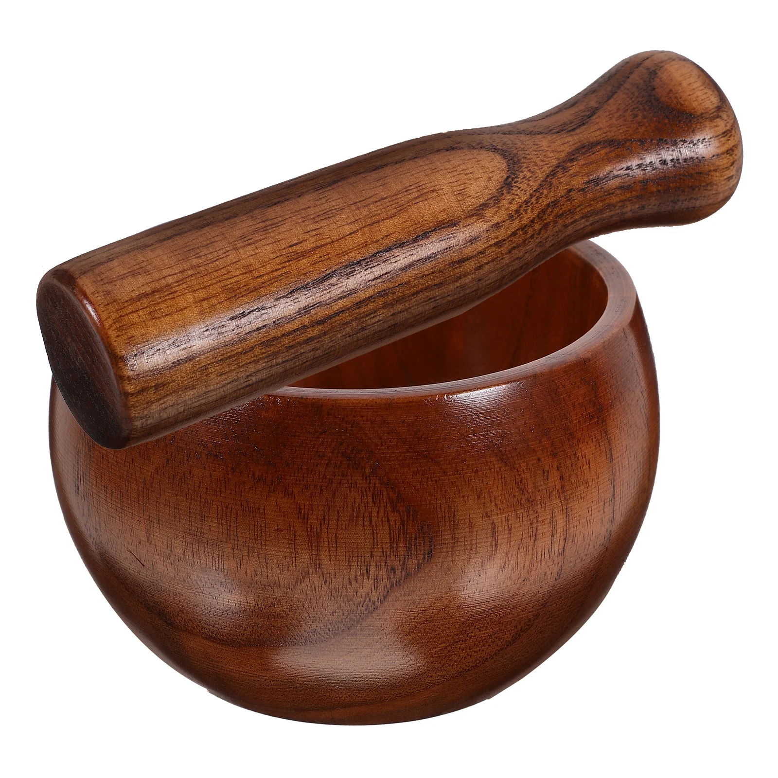 

Wooden Grinding Bowl Set Medicine Garlic Peeler/Garlic Masher Pestles for Kitchen Use