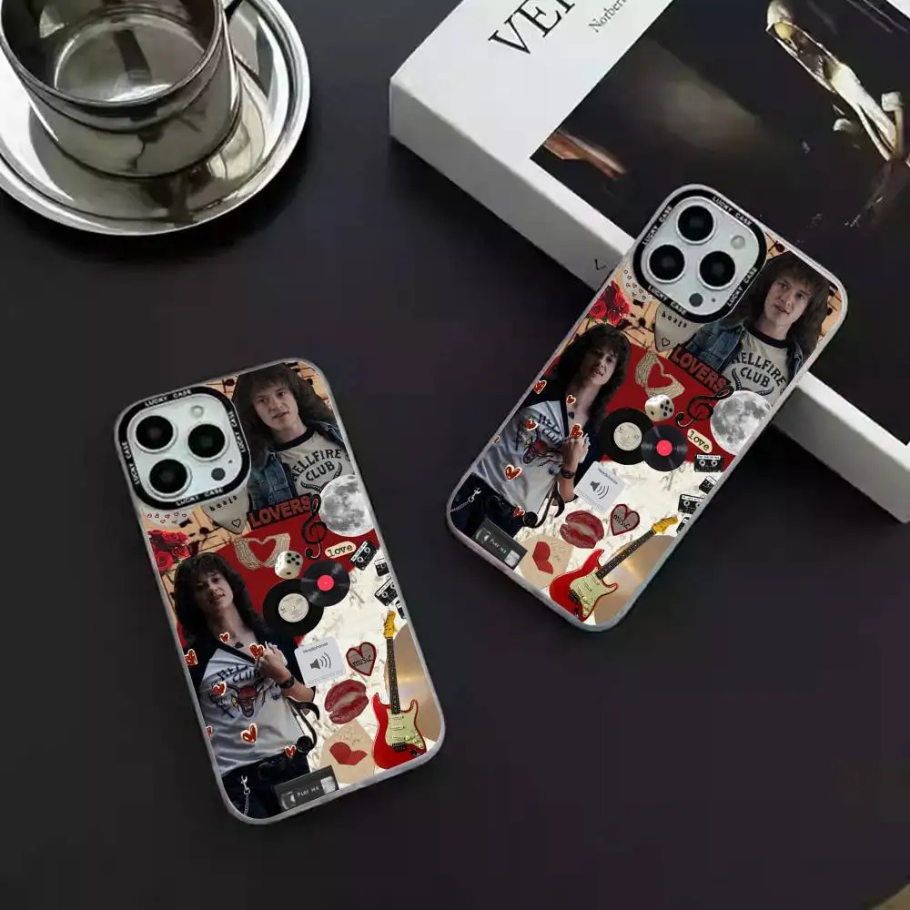 إيدي مونسون جراب هاتف ليزر IMD لون فضي شل آيفون 17 16 15 14 13 12 11 Air Pro Max Plus #3