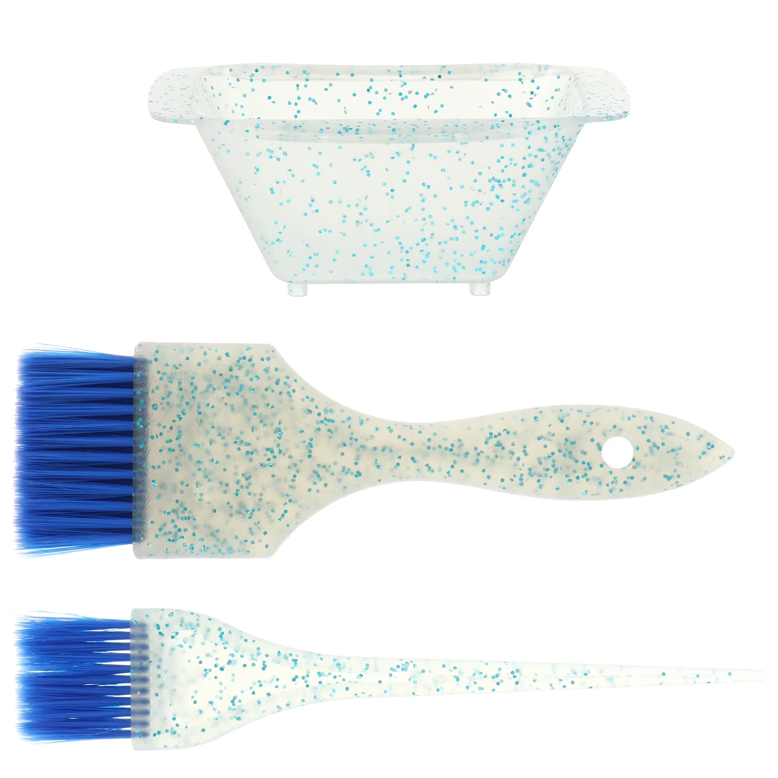

1 set Dye Color Brushes Bowl Set Tint Kit Salon Durable Bristles Comfort Handle Precise Application Dye Toolshair