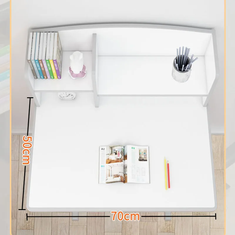 Aesthetic White Desk Mobile Writing Minimalist Study Table Students Toddler Mesa Infantil E Cadeirinha Children Furniture