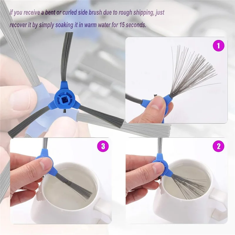 

ABGH-Side Brushes For Eufy 11S 12 15T 15C 25C 30 30 35C 11S Max 15C Max 25C Max 30C Max G20 G30 G30 Robot Vacuum Parts