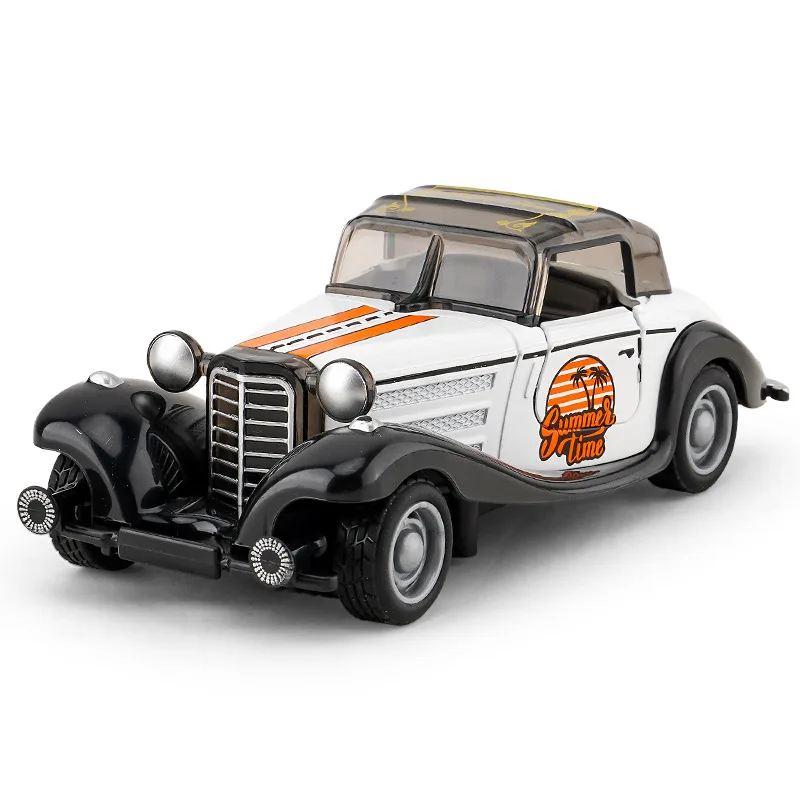 Modelo de vehículo 1:32, coche de juguete súper clásico, colección educativa, puerta abierta, modelo de coche, regalo, coche de regalo