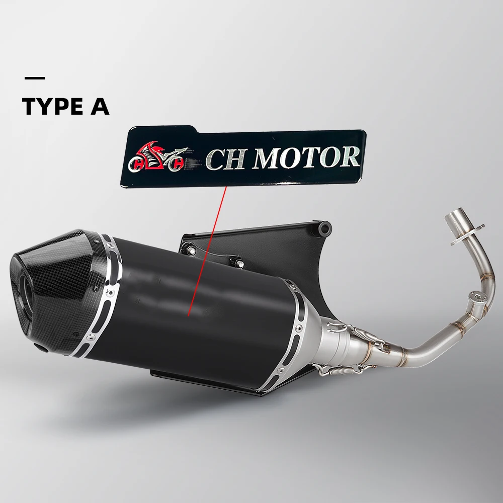 Piezas de motocicleta CH MOTOR, sistemas de escape completos para motos, silenciador de escape para motocicleta, A-Link Mid Linkage, para 150, Sprint slip-on