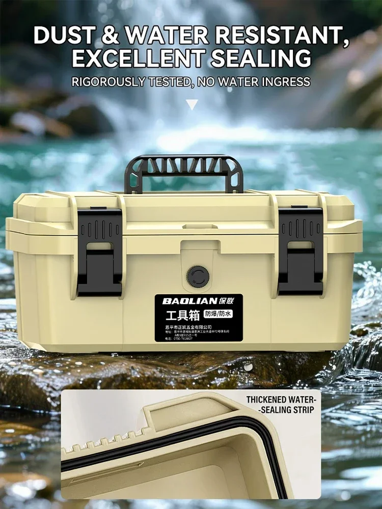 Professional Electrician Tool Box Waterproof Explosion-Proof Multifunctional Shockproof Storage Suitcase with Protective Feature