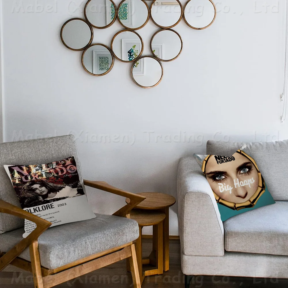 Nelly Furtado Cushion Cover Pillowcase Upholstery Sofa Throw Pillow Home Decor Pillowcas