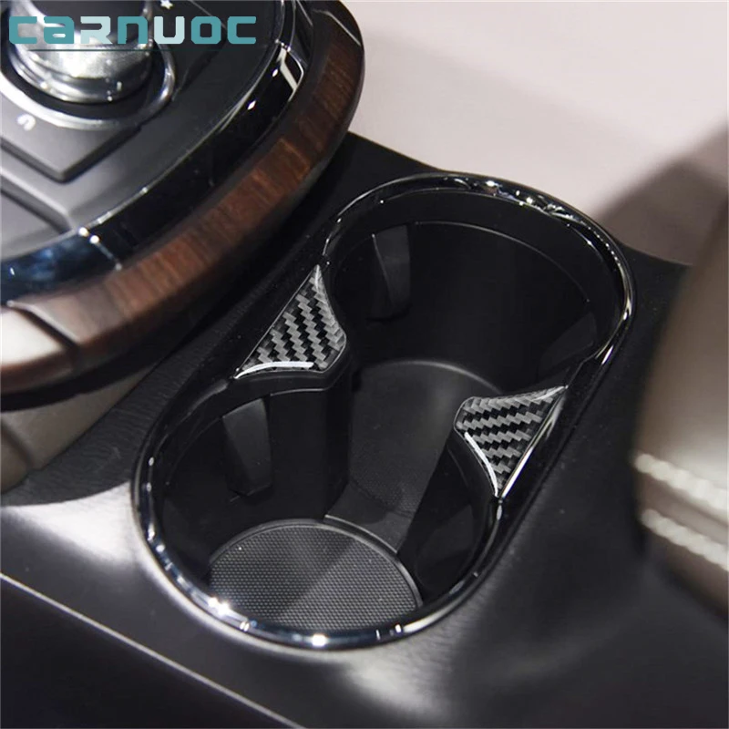

For Mazda CX-9 2016 2017 2018 2019 2020 2021 2022 Carbon Fiber Central Cup Holder Stickers Cover Car Interior Accessories