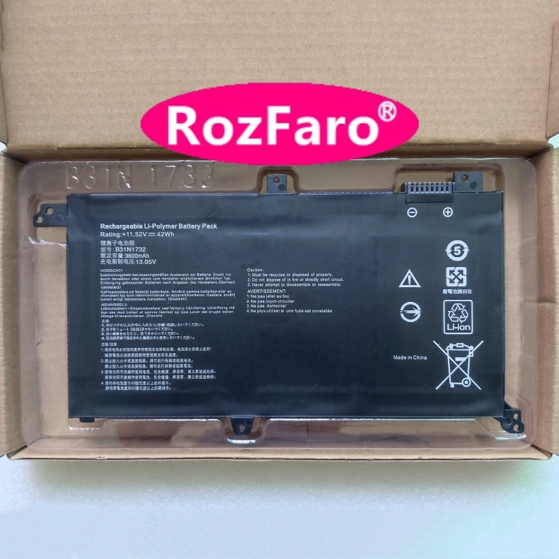 

B31N1732 Battery For Asus VivoBook X571G X571L FX571LI ​FXF571GT K571GT K571LI N571GD NX571GT NX571LH RX571GT RX571LH S571GT