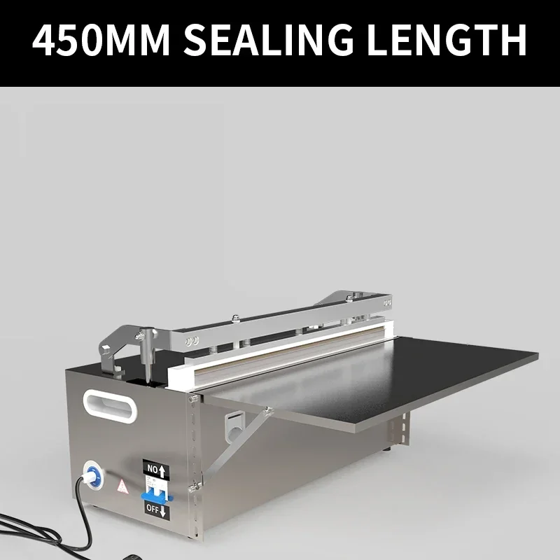

ToElectric Sealing Machine Pedal Packaging 450/600 Automatic Continuous Plastic Film Aluminum Foil Bag Plastic Commercial Sealer