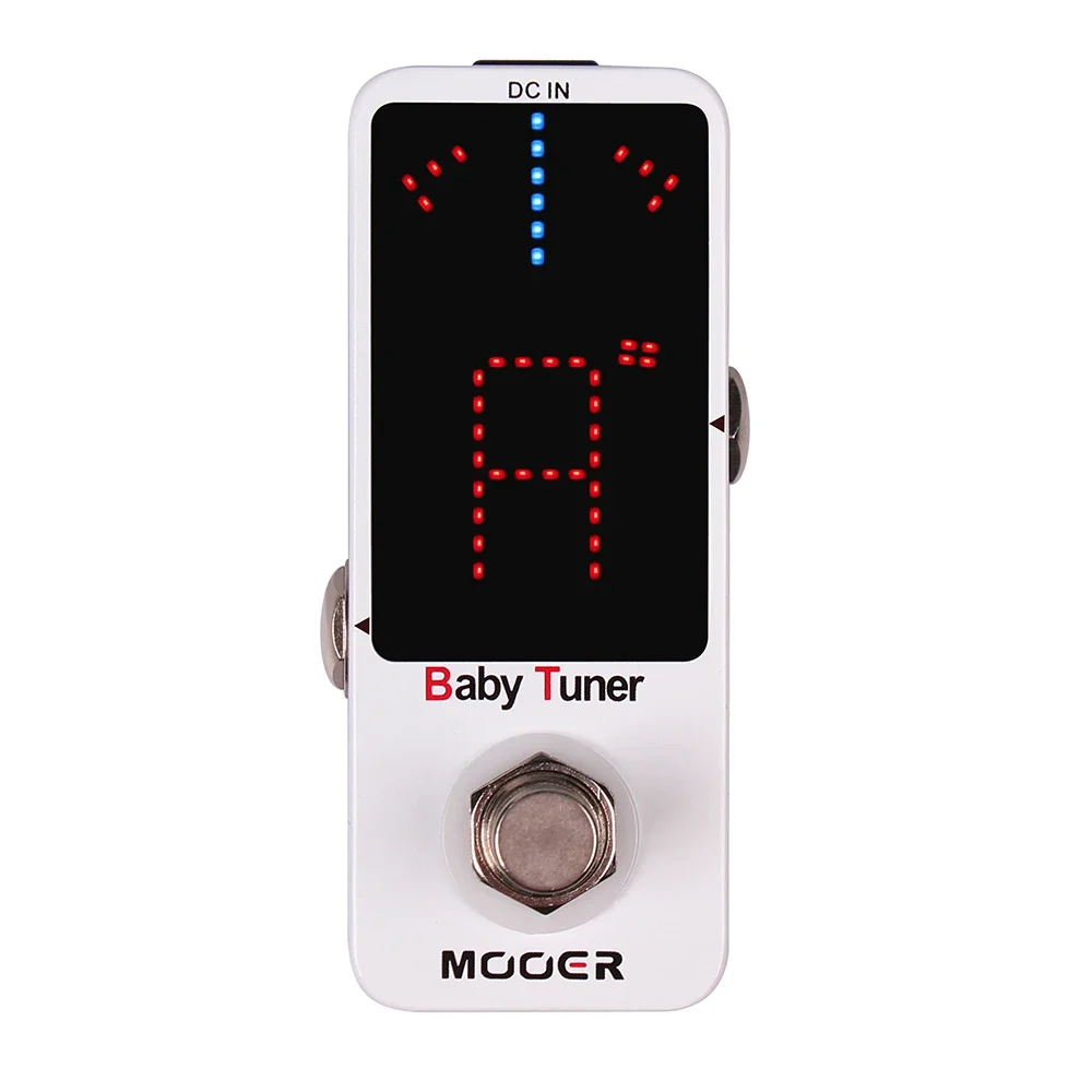 MOOER Baby Tuner Guitar Pedal Precision Guitar Bass Tuner for Electric Instruments Electro-Acoustic Instruments True Bypass