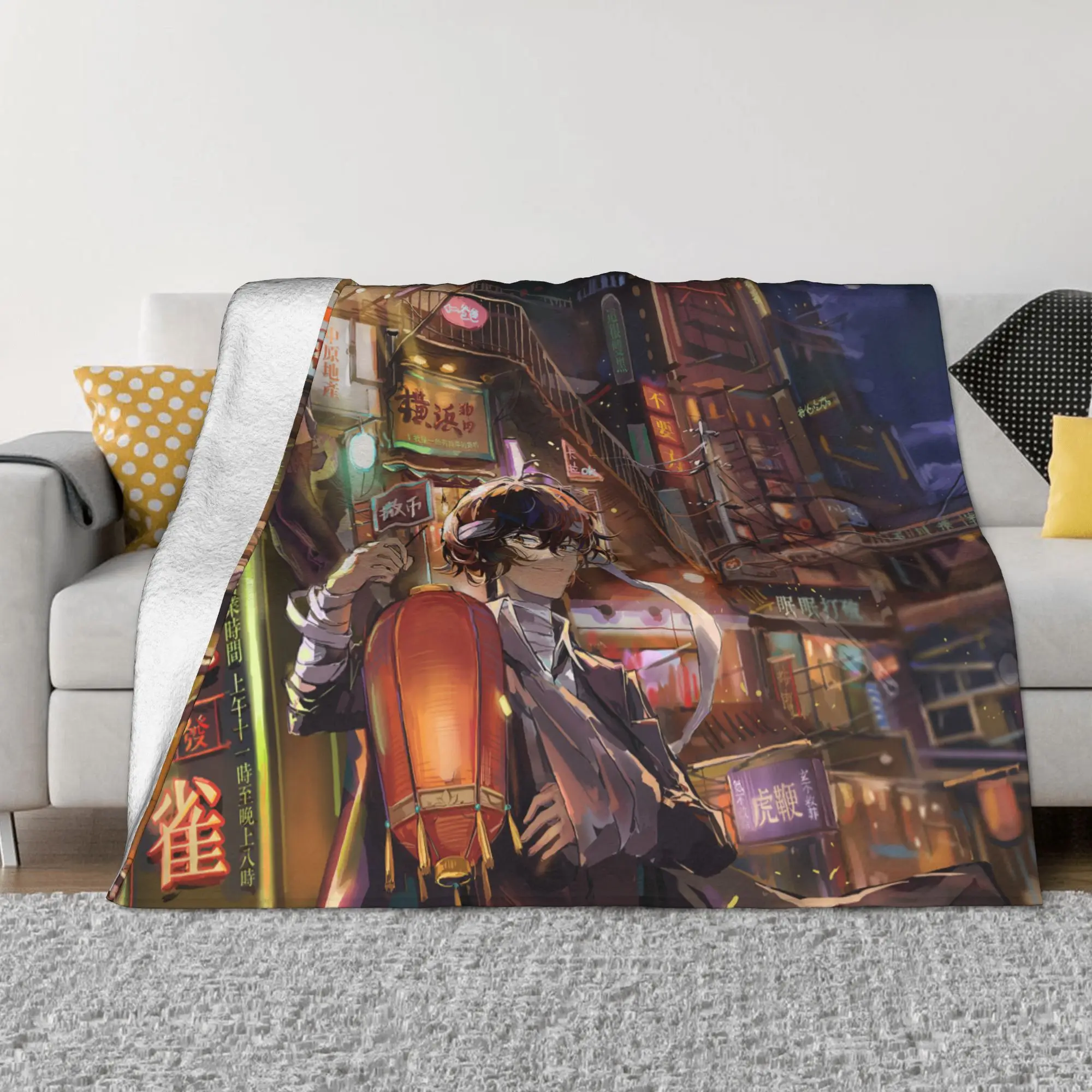 

Одеяло Osamu Dazai Chuuya Nakahara Bungou Stray Dogs аниме плюшевое одеяло лето зима персонализированные мягкие теплые покрывала