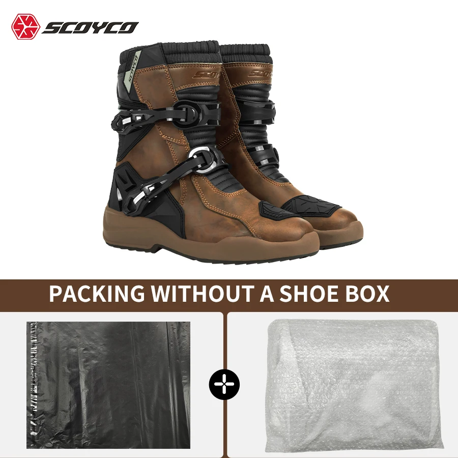 

SCOYCO Hot Selling Motorcycle Boots Protection Ankle Non-Slip Wear-Resistant Waterproof Lining Mesh Breathable Moto Rally Boots