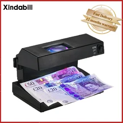 Portable Ultraviolet Purple Counterfeit Money Bill Detector Banknotes Cash Currency Desktop UV Light Magnifier Checker