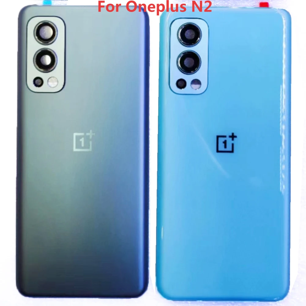 For OnePlus 9RT 9R N2 N100 N200 10Pro ACE Pro N2T Back Battery Cover Rear Door Housing Case With Lens Camera Frame Repair Parts