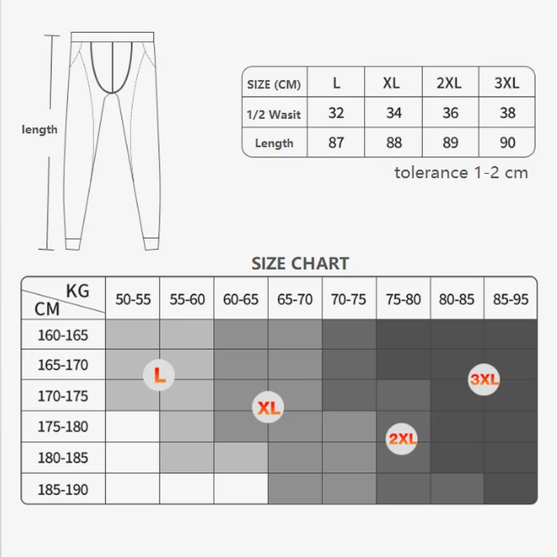 Men's Thermal Underwear Leggings Fleece Lined Long Johns Underpants Lucky John Thermal Pants Men Sexy Underwear Sleep Bottoms