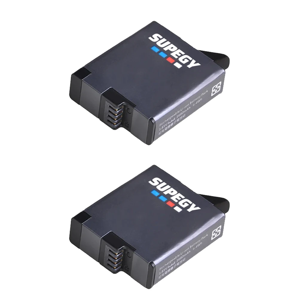 New for GoPro Hero7 hero6 hero5 Black Battery + Rapid USB Dual Charger for GoPro Hero 8 7 6 Hero 5 Black Accessories