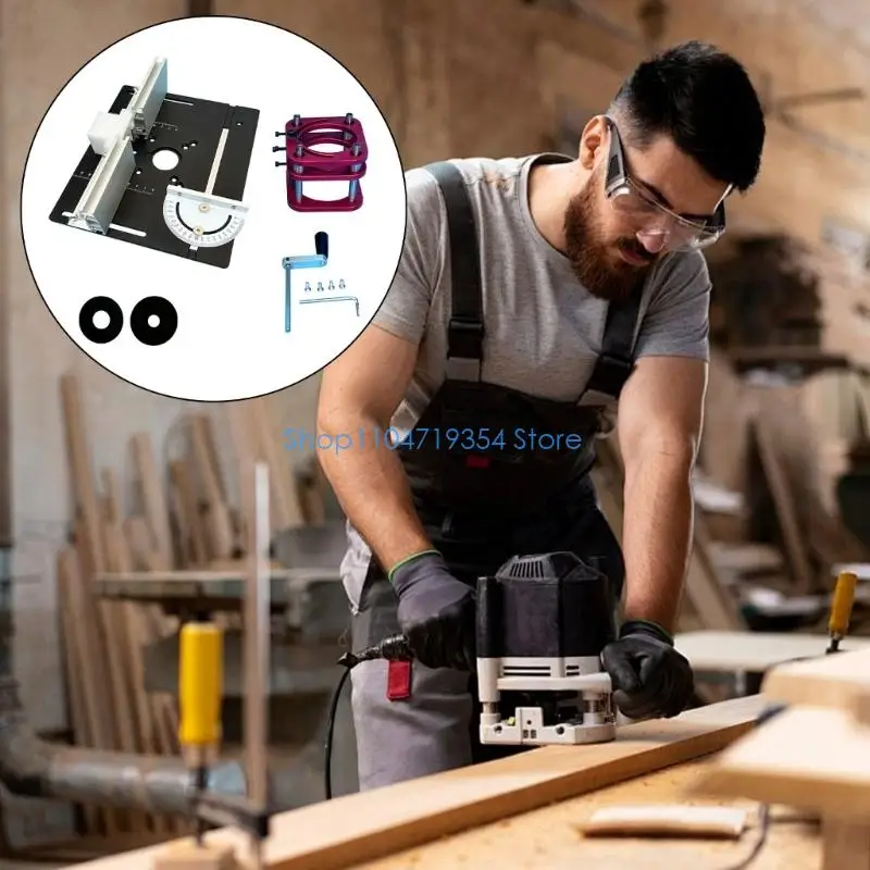 0XLD دليل راوتر رفع مجموعة مع الألومنيوم يغرق قاعدة لوحة 64 66 مللي متر توافق المحرك مقاعد النجارة اكسسوارات مجموعة #5