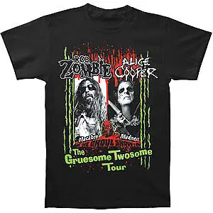 

Men's Rob Zombie Alice Cooper Gruesome T-shirt Small Black