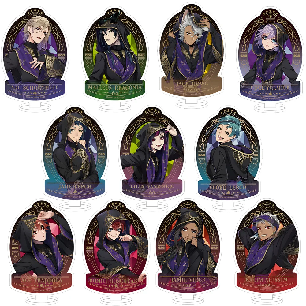 Twisted Wonderland Hooded Ceremony Robe Oval Standee Vil Malleus Jack Epel Jade Lilia Floyd Riddle Jamil Kalim Acrylic Keychain