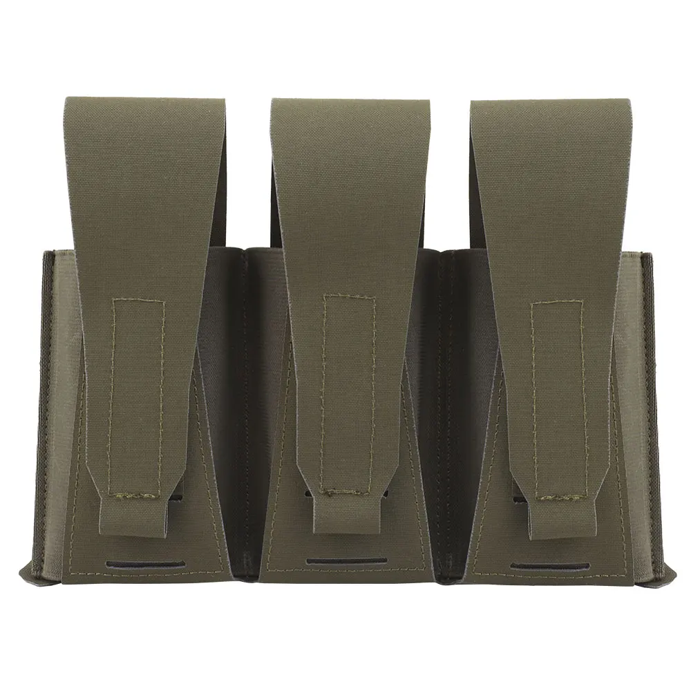 Tactical Triple 5.56 Magazine Pouch Multifunctional LG3V2 Plate Carrier Front Panel Flap Cover Airsoft Hunting Vest Accessories