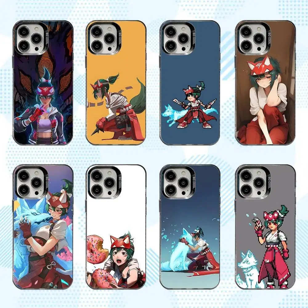 

K-Kiriko O-Overwatches Phone Case For iPhone 16,15,14,13,12,11,Mini,Pro,SE,MAX White Matte Shockproof Cover