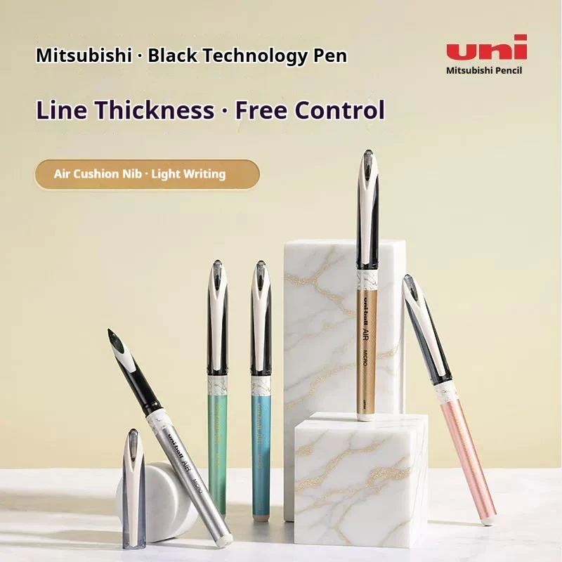 caneta-de-tinta-uni-ball-air-uba-188-importada-do-japao-05mm-com-controle-de-pressao-e-ponta-almofadada-para-varias-larguras-de-traco-esbocos-e-assinaturas