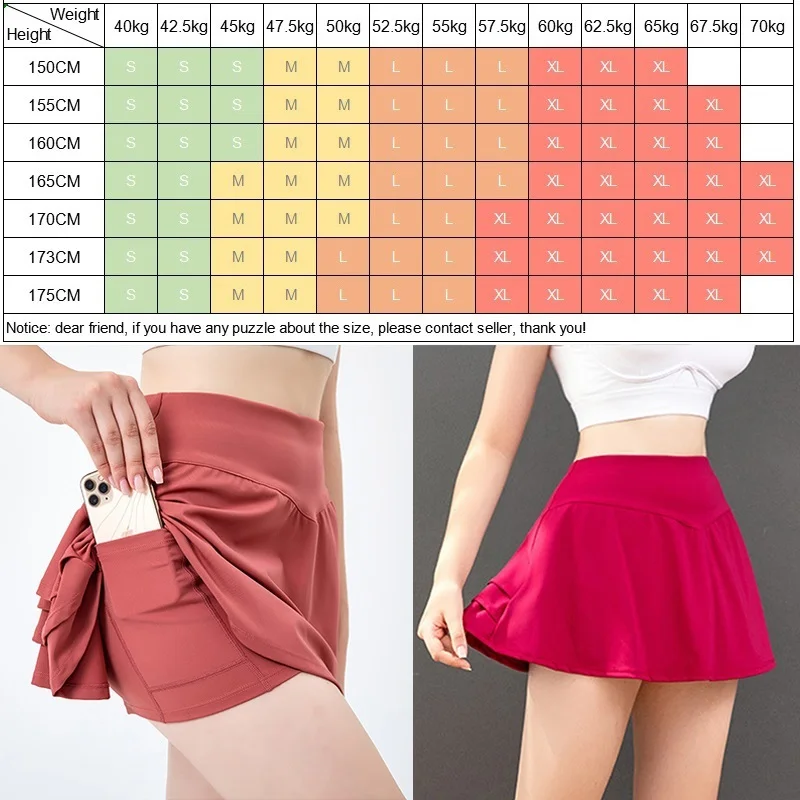 Cloud Hide Women Golf Tennis Skirts Sports Pocket Pleated Skirt Fitness Girl Dancing Shorts Quick Dry Gym Workout Running Skorts