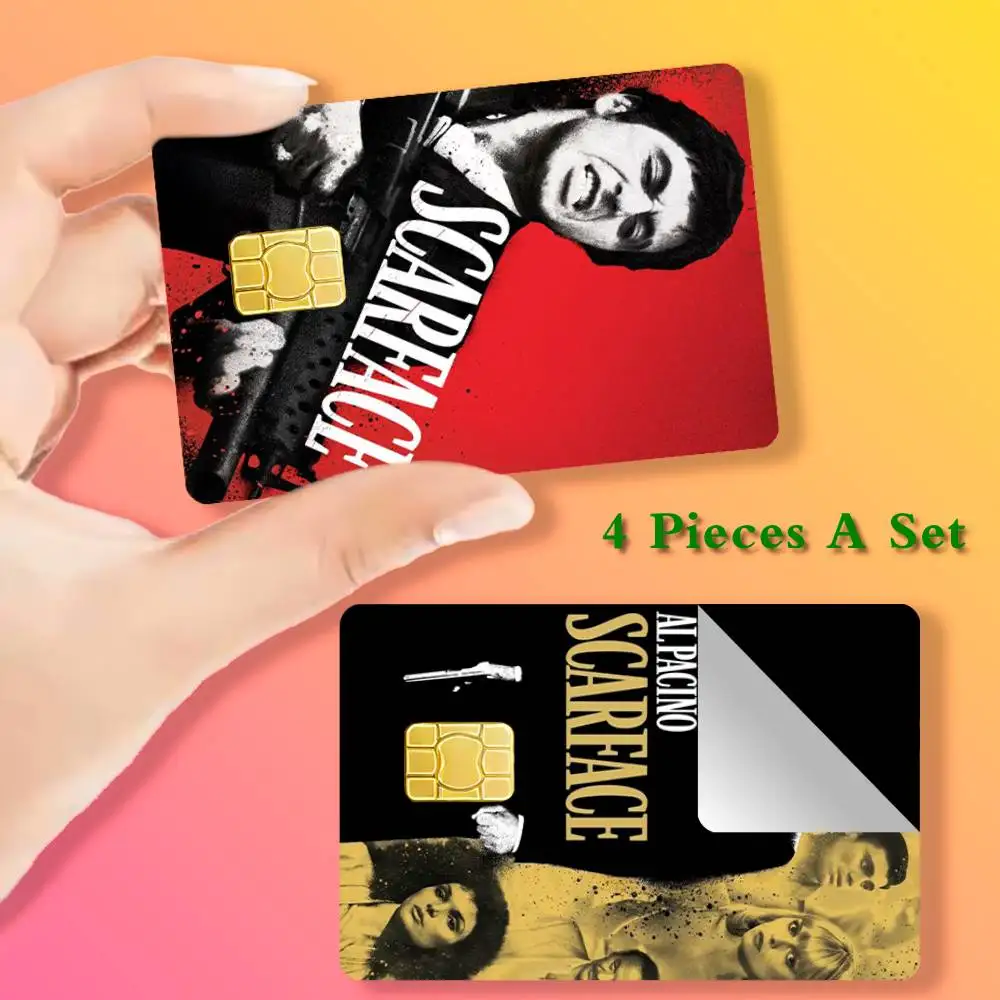 

Movie S-Scarfac 2024 Card Stickers Cover Film Sticker for Debit Credit Bank Card Waterproof