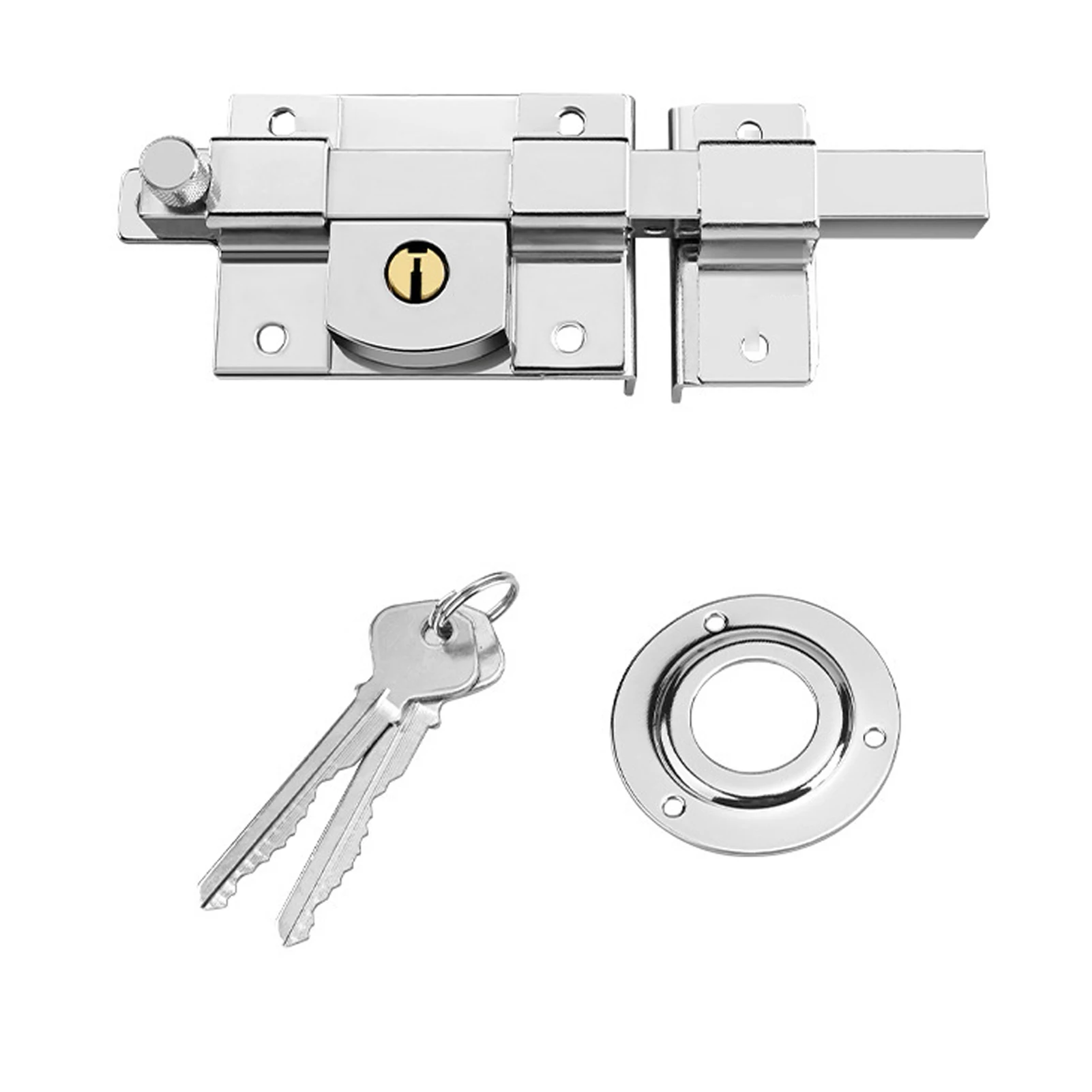 

Утолщенная дверь ограждения Утолщенная дверь ограждения Крест Внешний замок Защелка Ключи замка, Двор Крест Старомодный внешний вид