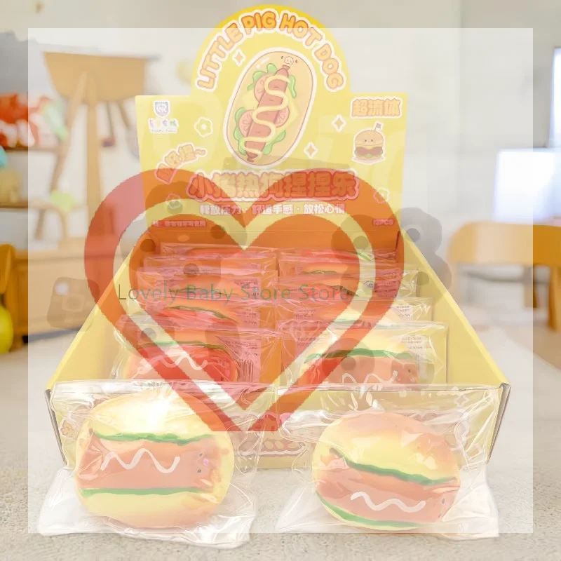 【BS】1PCS Fluid Toast Toy Slow Rising Stress Ball Realistic Bread Fidget Toy Gift For Stress Relief And Anxiety