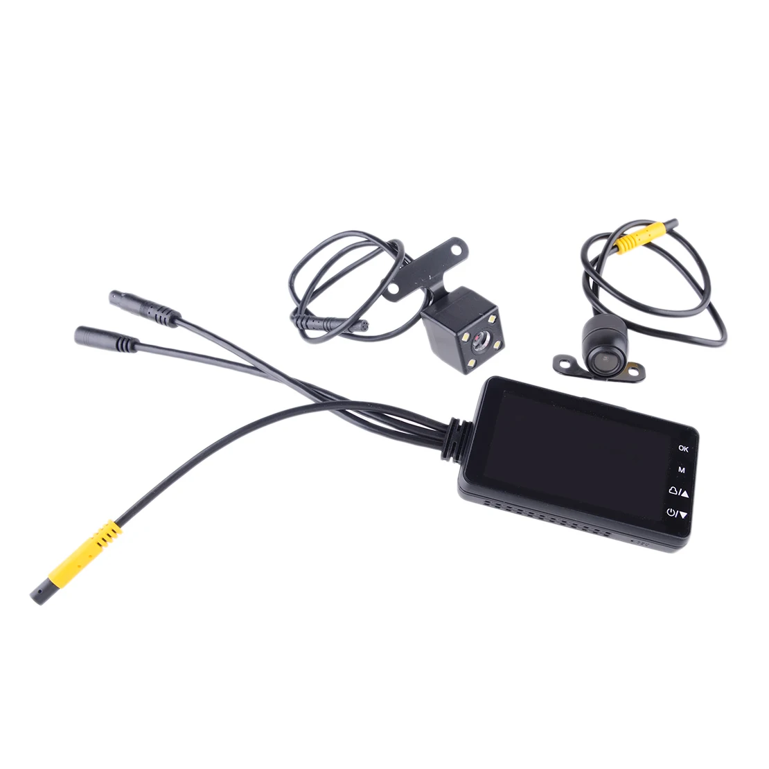 

5.0MP Motorcycle 3" LCD Dual Action Lens DVR Logger Camera Video Recorder IP65 Waterproof 3.5~4.5 W