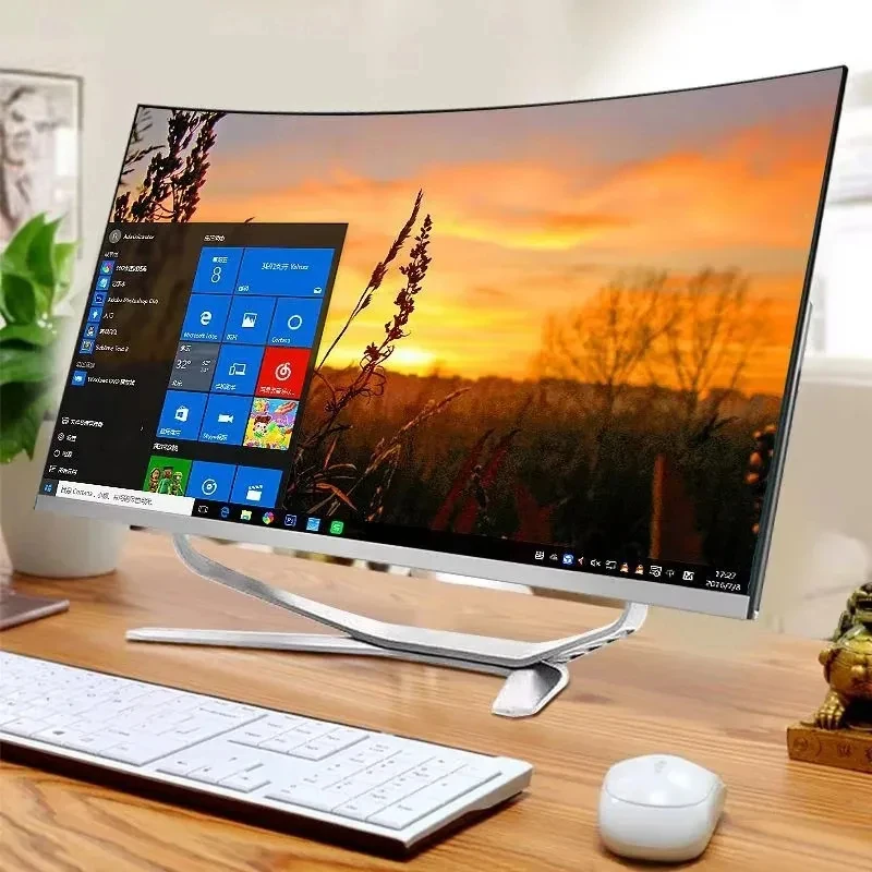 1920x1080 27 Inches Business Office Gaming Computer Touchscreen Barebone Desktop Monoblock All In One PC