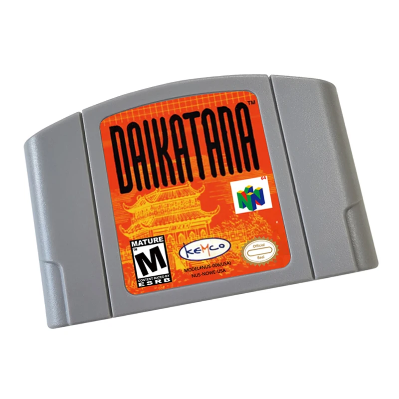 Daikatana 64 บิตวิดีโอเกมสําหรับคอนโซลเกมเวอร์ชันสหรัฐอเมริกาและสหภาพยุโรป