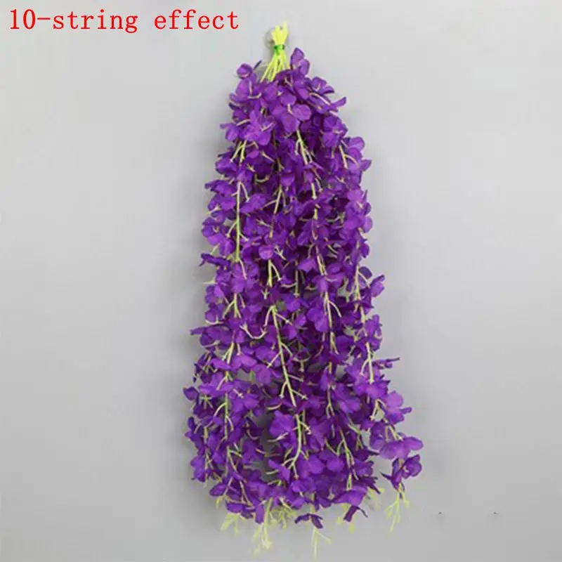 5/10/20 Stück Glyzinien Künstliche Blumenrebe 60 cm Hängende gefälschte Blumen Girlande für Heimdekoration Garten Hochzeit Party Dekoration Wand – Detail 11