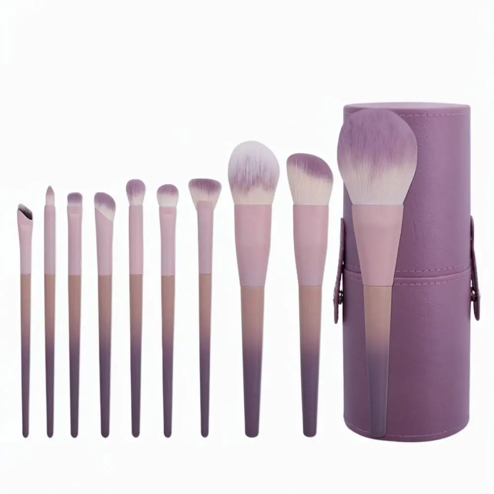 Premium Synthetic Makeup Brush Set Starry Purple Foundation Eyeshadow Powder Blush Concealer Cosmetic Beauty Tools Kit