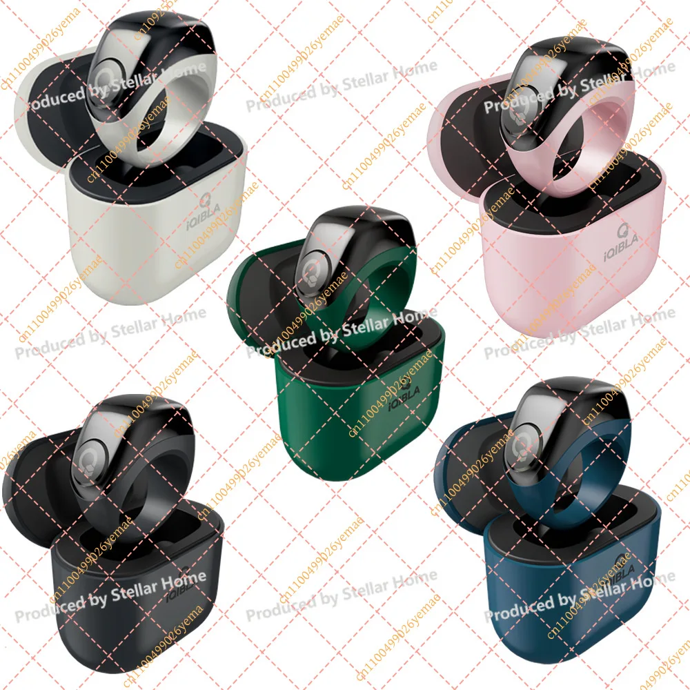 Smartring J01 with Three Replaceable Ring Holders, Power Storage Charging Case Smart Bluetooth Counter