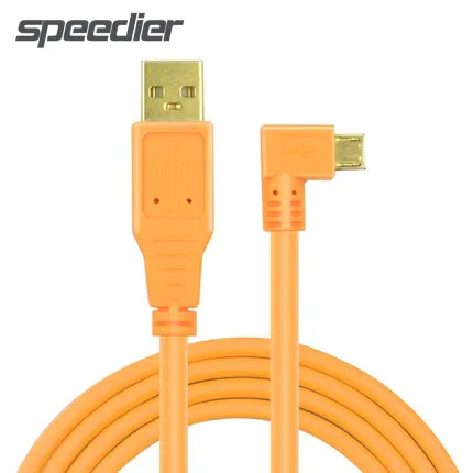 Orange USB 2.0 To Micro USB 5Pin Cable High Quality Camera Cable A7S2 A7S A7R a7M Miniature SLR On-Line Camera Cable 3M/5M/8M