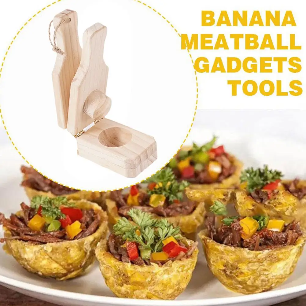 Banana Smasher Maker Authentic Caribbean Flavor Kitchen and Plantain Tostonera Press Plantain Tools Cups Tostones N3S8