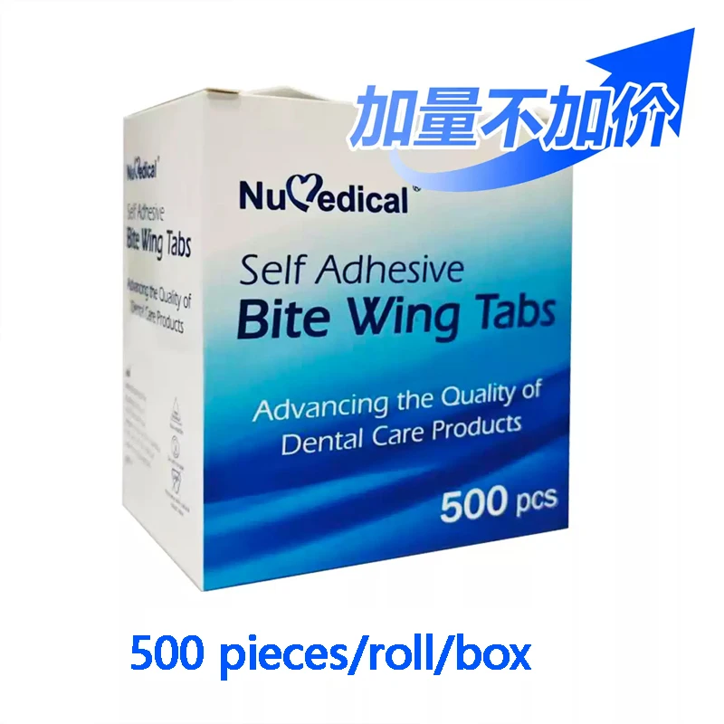 00Pcs/Roll Dental Bitewing Xray Film Marking Stickers Disposable Position Label Tabs for Dental Clinic