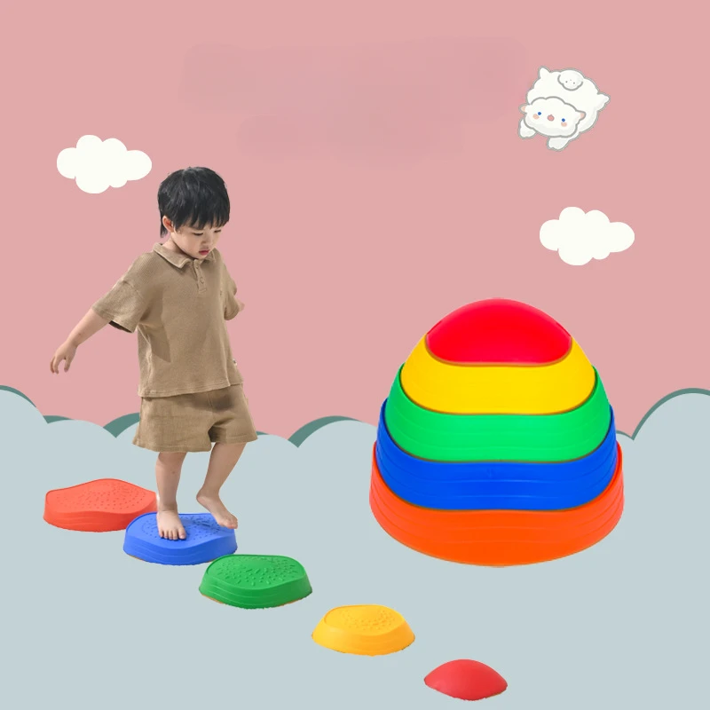 

Wave Trampling Stone Tactile Sensory Balance Training Child Explorer Kit Outdoor Games Toys Children Explorers Stepping Stones